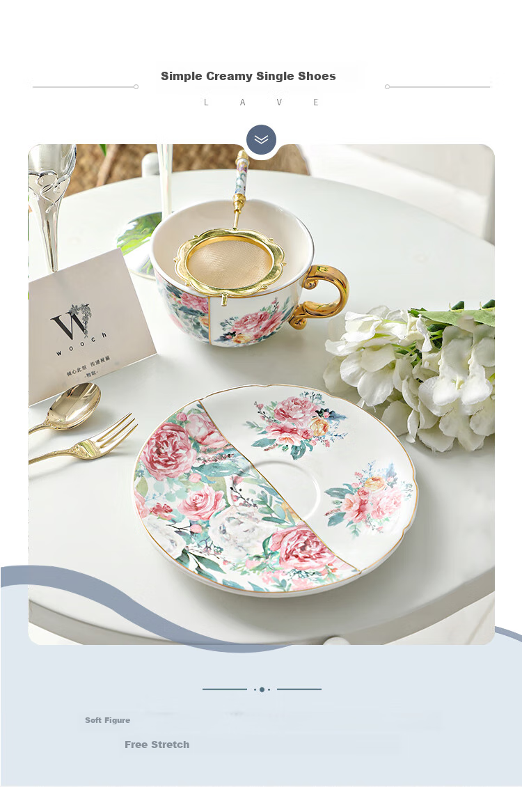 WOOCH [Mid-Autumn Festival Gift] Coffee Cup And Saucer Set, Wedding Gift Box Set, Couples Water Cups, Housewarming Gift 8