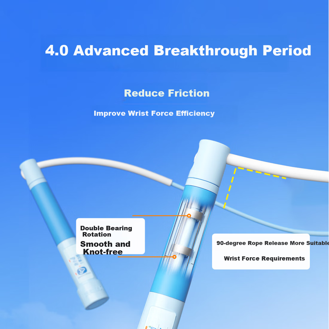 Yuedong Jump Rope for Primary School Students, Exam-Specific for Ages 6-12, Sold by JD, Speed Jump Rope for Middle School Entrance Exam, Student Use 21