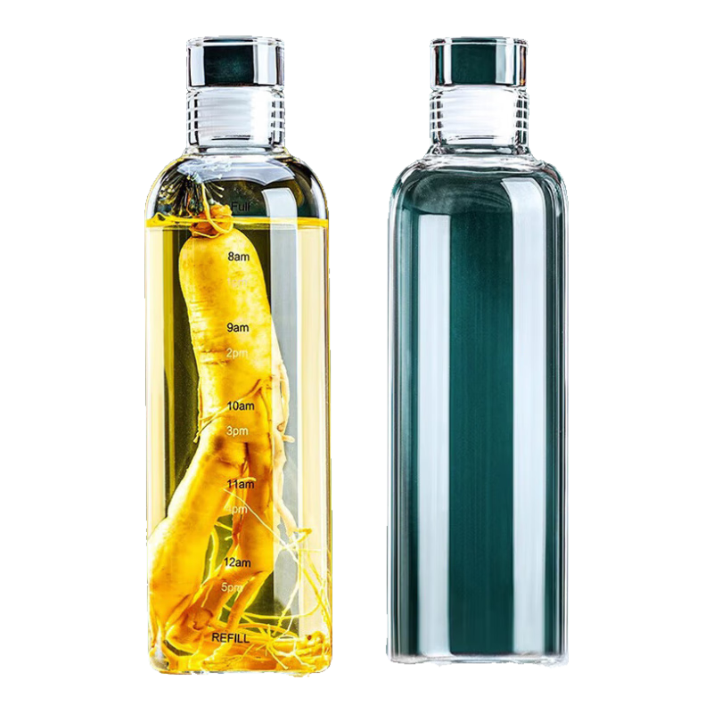 Baijie Glass Wine Bottle, Empty Bottle for Infusing Liquor, High-End Wine Jar for Storing Liquor, Empty Liquor Bottle, Cold Brew Cup, Specialized Bottle for Infusing Liquor