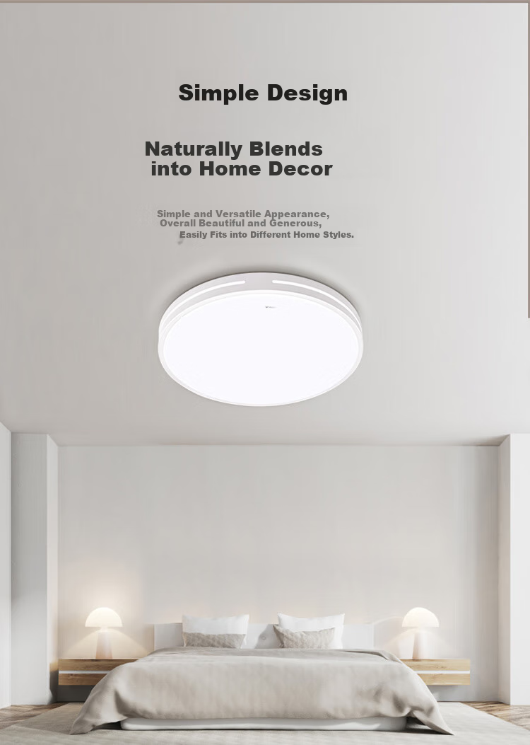 BULL Ceiling Light, Minghao Full Spectrum Bedroom Lamp, Three-Stage Dimming, 48W, Ra97 Color Rendering Index [Installation Included] 3