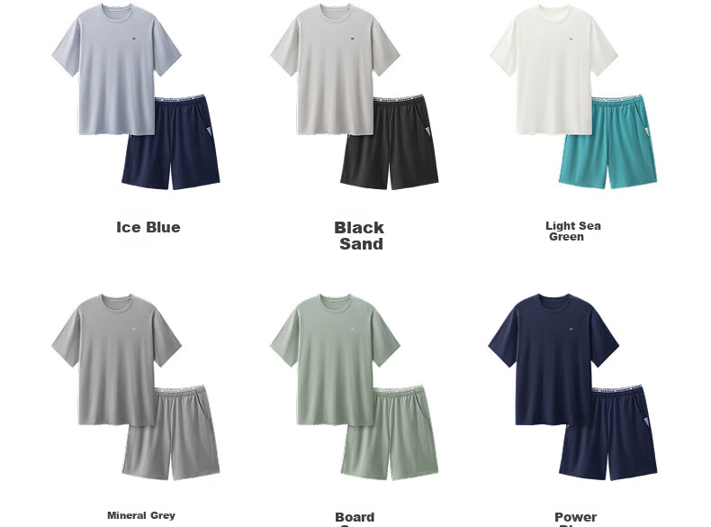 Bananain [Wang Yibo's Choice] Nitrogen 505 Dry Men's Quick-Dry Lightweight Sports Short-Sleeve Loungewear, Summer Cool-Feeling Pajamas 10