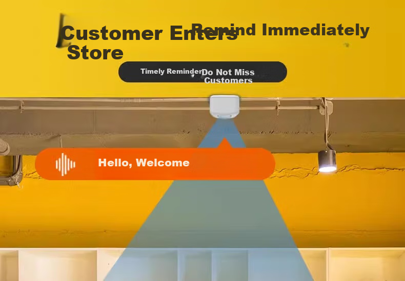 Dahong DH-09H Welcome Sensor for Store Entrance, Voice Prompt Greeting Device, Supermarket Doorbell, Commercial Use 1