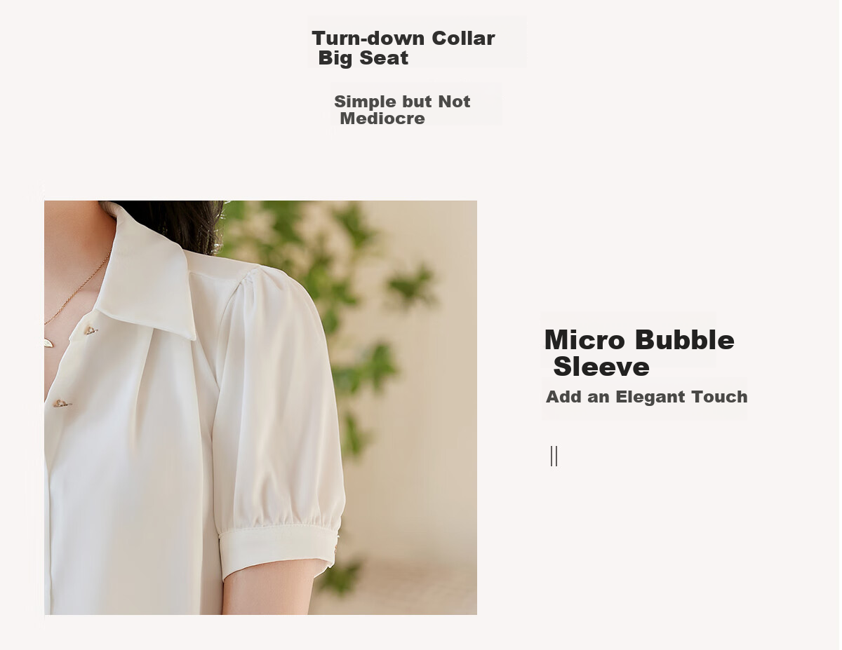 Chushen Summer Short-Sleeve Shirt for Women, Loose-Fitting Simple Single-Breasted Elegant Professional Commuter Blouse S143C1456 Size L 5