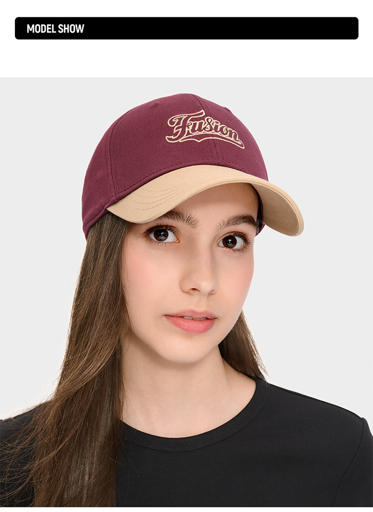 FILAFUSION FILA Trendy Couple's Colorblock Baseball Cap Autumn Sunshade Sports Hat 7