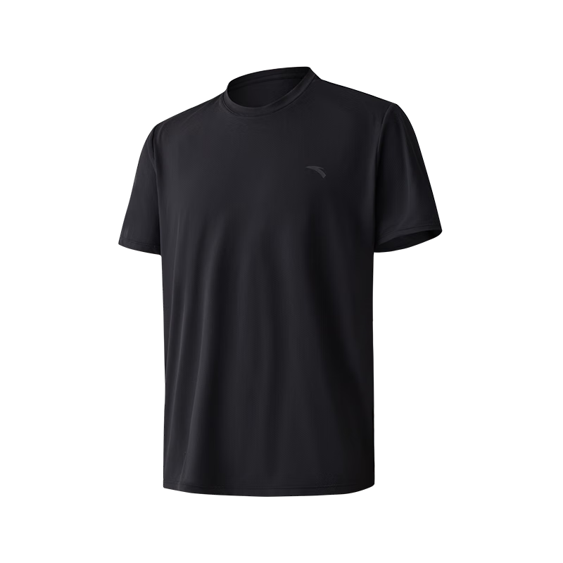 ANTA Men's Swimming Top, Swimwear for Men, Sun Protection, Quick-Drying, Breathable, Comfortable, Skin-Friendly, Chlorine-Resistant, Black, M