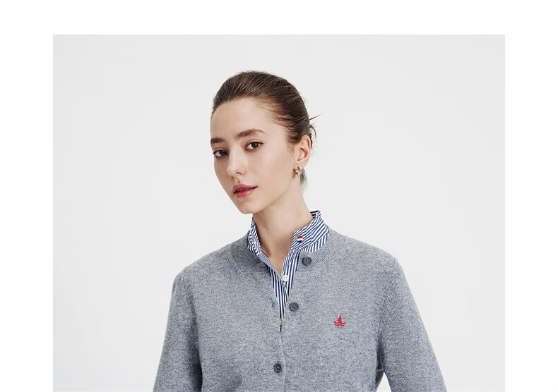 Navy Sail Italy Small Sailboat Women's Knitwear 100% Wool Cardigan Sweater Jacket 2334092021 Blue S 28