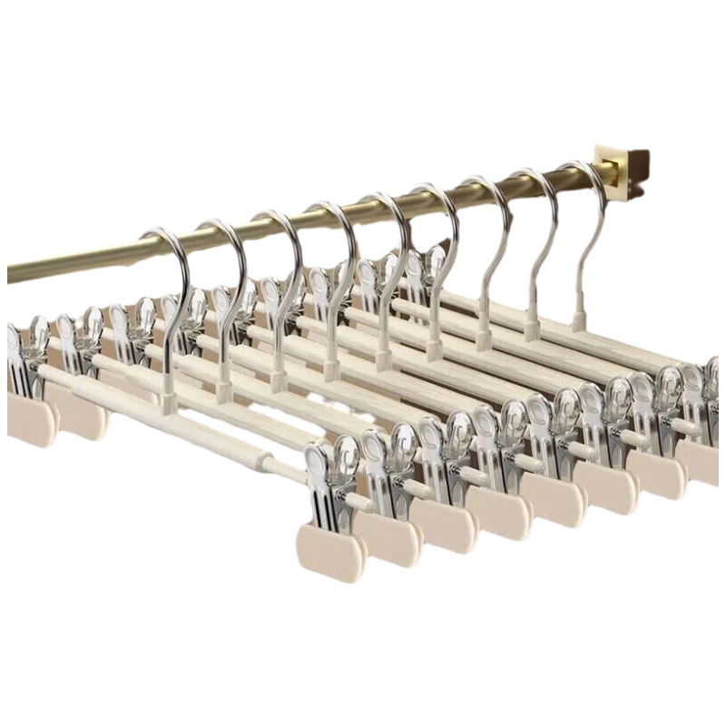 Jialifang Upgraded Pants Hanger Clips Non-Marking Strong Anti-Slip JK Clothes Hanger Stainless Steel Skirt Clips for Drying