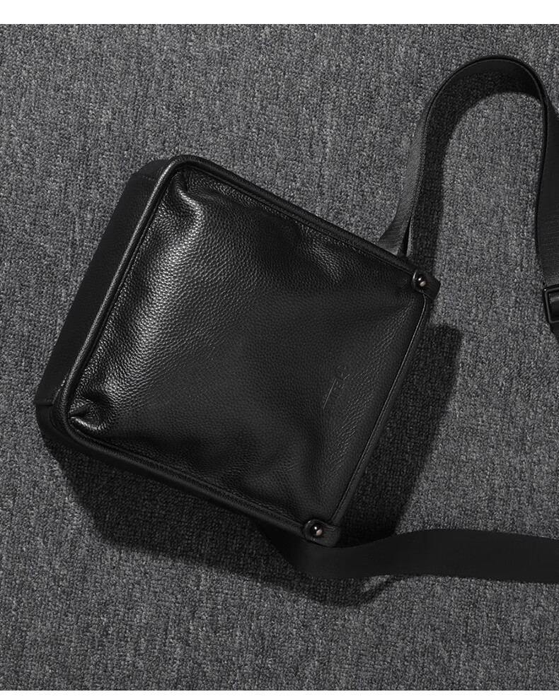 BJIAX Genuine Leather Shoulder Crossbody Bag, Cowhide Handbag, Business Casual Men's Bag, Commuter Shoulder Bag, Teacher's Day Gift 2
