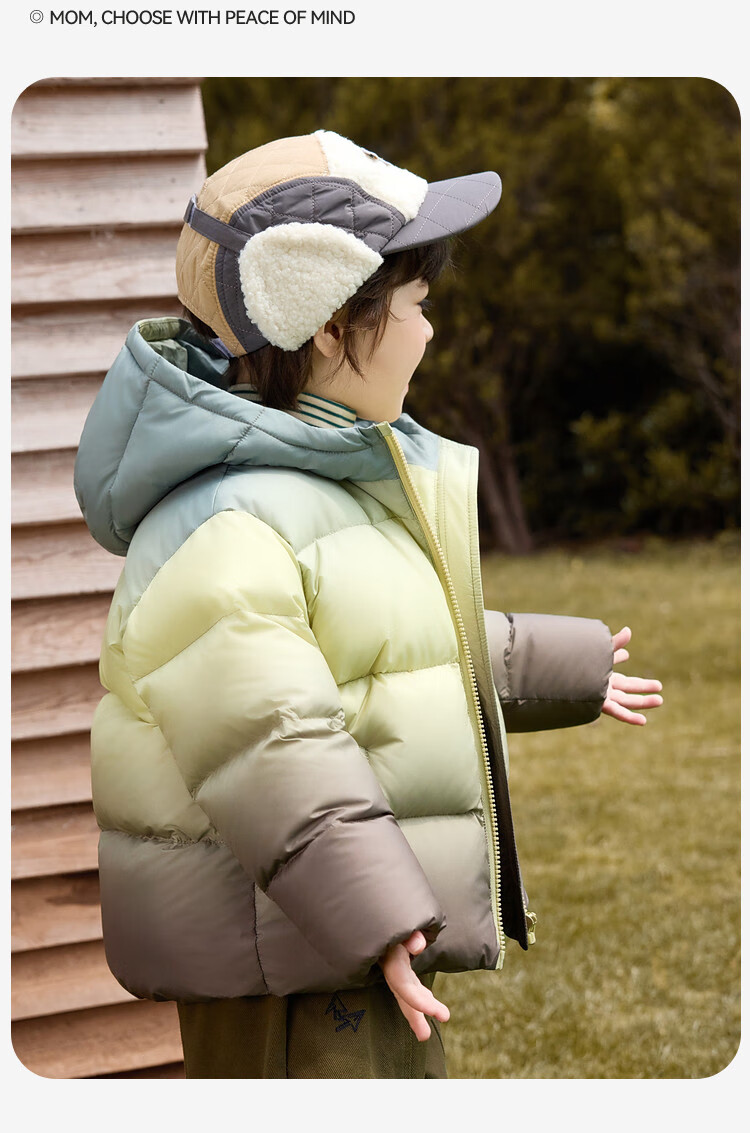 ASK JUNIOR [Canada Duck Down] Four-Way Protective Parent-Child Down Jacket Winter Kids Warm New Year Coat Toddler 7A Antibacterial Boys 6