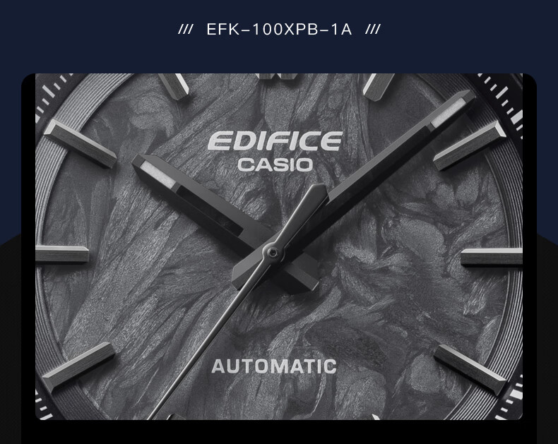 Casio Men's Watch, EDIFICE Mechanical Sports Exam Student Japanese-Korean Style Watch, Gift for Boyfriend, EFK-100XPB 2