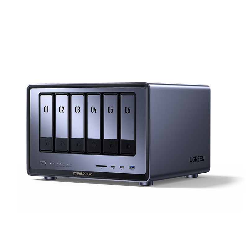 UGREEN Private Cloud DXP6800 Pro, Six-Bay Dual 10G NAS Network Storage Server, AI Photo Album, Enterprise Cloud Hard Drive, Office File Sharing, Monitoring And Data Backup
