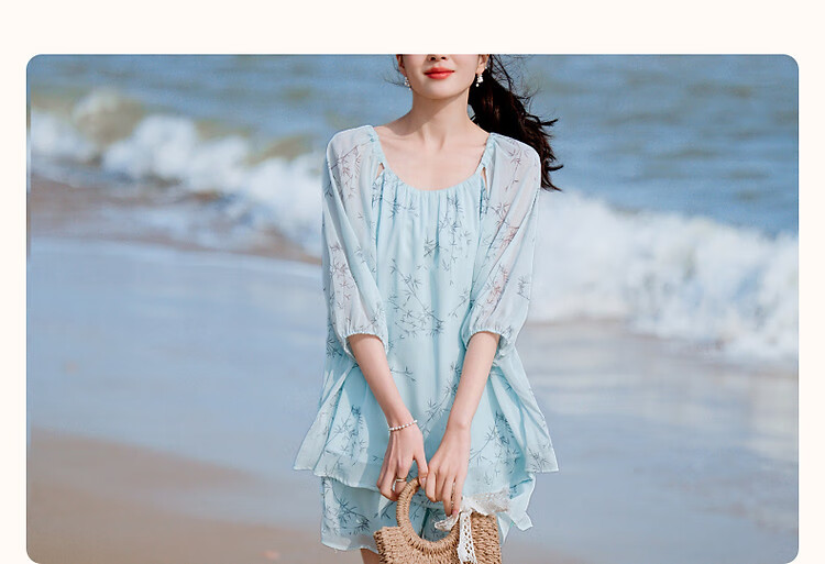 Demana Lightweight Soft Wrinkle-Effect Set Summer Sweet Hollow-Out Ruched Three-Quarter Sleeve Top and Shorts Elegant Women's Two-Piece Set 2