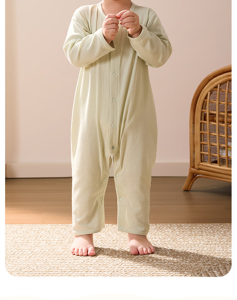 Shiyuejiejing Baby Romper, Summer Onesie for Boys And Girls, Class A Cotton Bodysuit, Long-Sleeve All-Season Home Wear 23