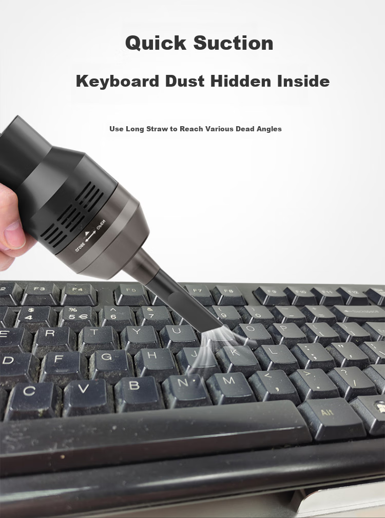 ECOLA Computer Vacuum Cleaner, Desktop And Car Handheld Main Unit, Keyboard Case, Laptop And Desktop Dust Removal Cleaning Kit, Suction And Blowing Integrated Dust Remover, Small Wireless Portable 3