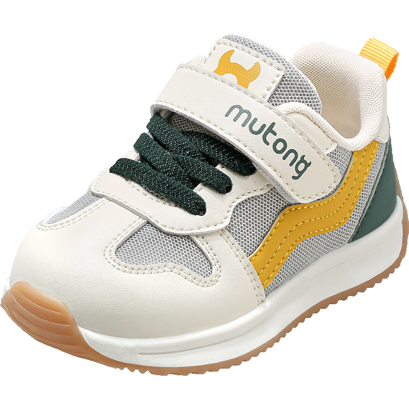 Mutong Toddler Walking Shoes Functional Shoes Spring And Autumn Breathable Mesh Boys Girls Baby Shoes Children's Sneakers Forest Green Size 23