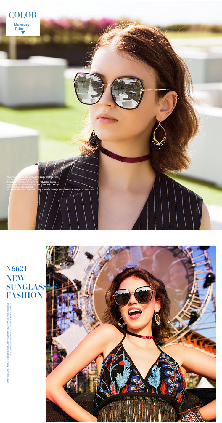HORIEN Sunglasses for Women, UV Protection, 2026 New Polarized Sunglasses, Driving Glasses, Sun Protection, UV400, Shade-Eye Glasses 8