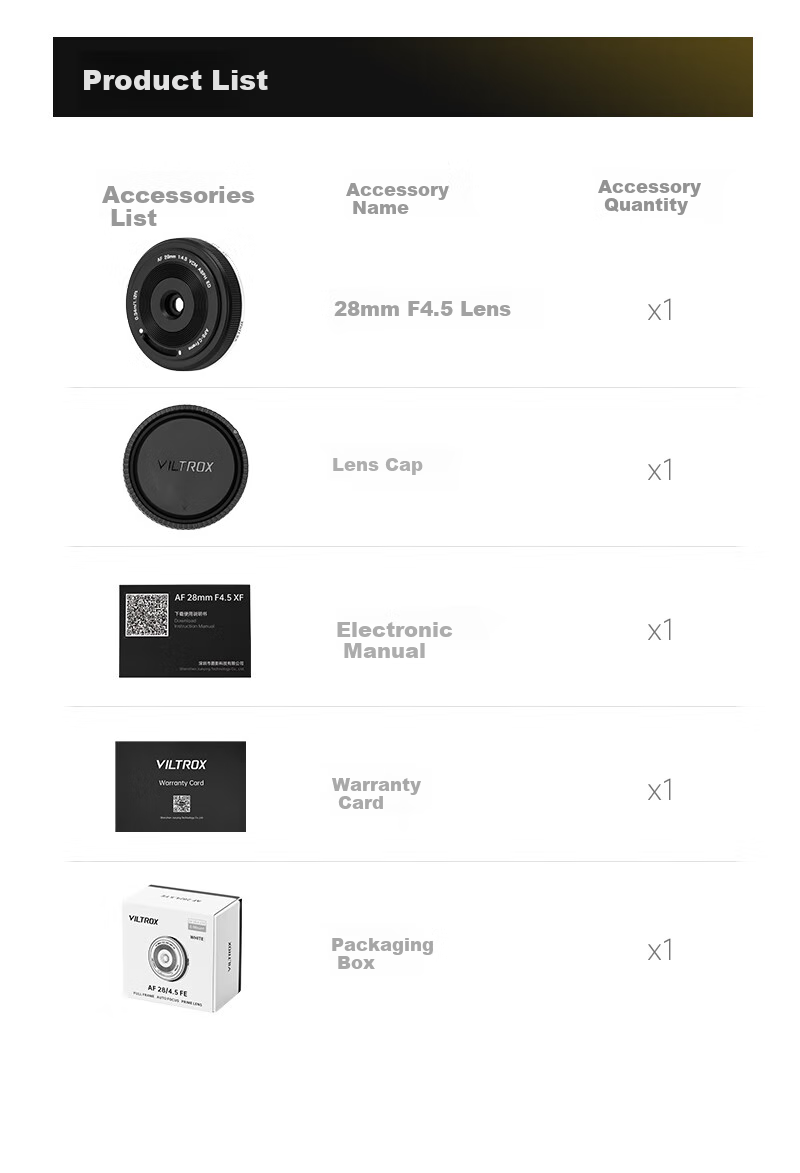 VILTROX AF 28mm F4.5 FE Sony Full-Frame Auto Focus Lightweight Lens Kit with Biscuit Head, Compatible with A7M4, A7CII, ZVE1, A7CR Mirrorless Cameras 11