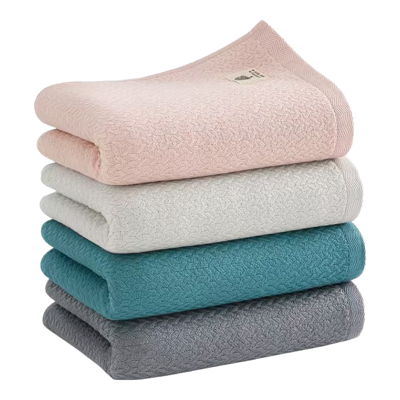 Xinya Towels, Pure Cotton Gauze, Adult Large Towels, 4 Pieces, Quick-Drying, Absorbent, Face Towels, Hair Drying And Bath Towels, 34×74cm