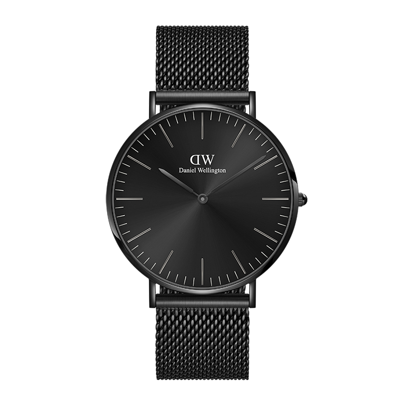 Daniel Wellington DW Men's Phantom Series Quartz Steel Band European and American Wristwatch Gift Box Birthday Present for Boyfriend DW632
