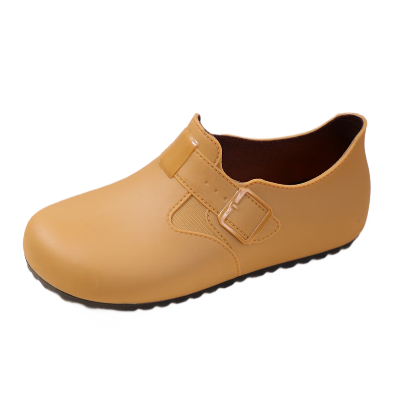 FOOTOPPO Women's Low-Cut Birkenstock Rain Shoes Non-Slip Fashionable Water Shoes Summer Short Waterproof Rubber Boots