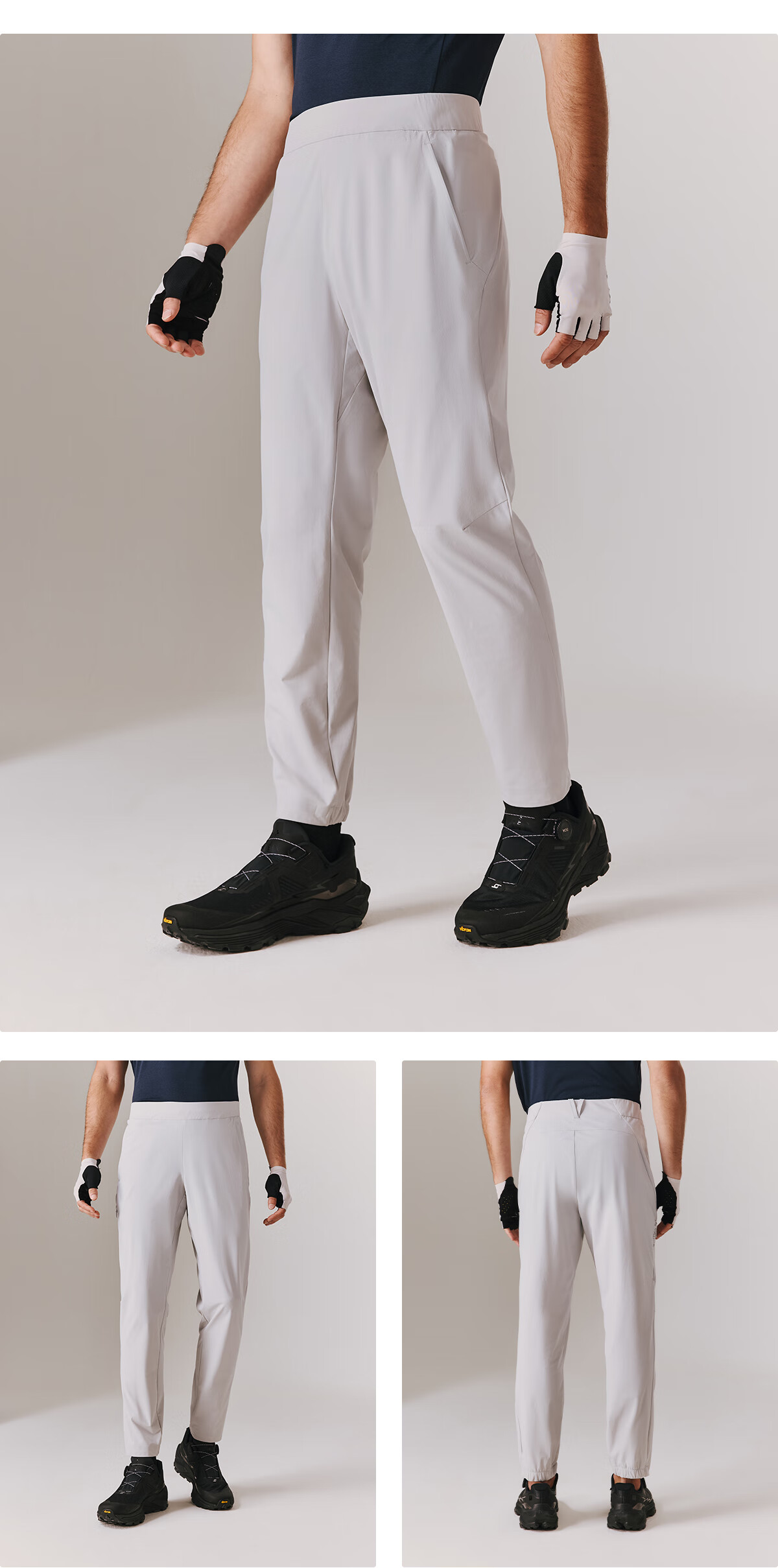 VAUDE Quick-Dry Pants for Men, Outdoor Hiking Climbing Cool-Feel Sun Protection High-Elasticity Summer Trousers 3
