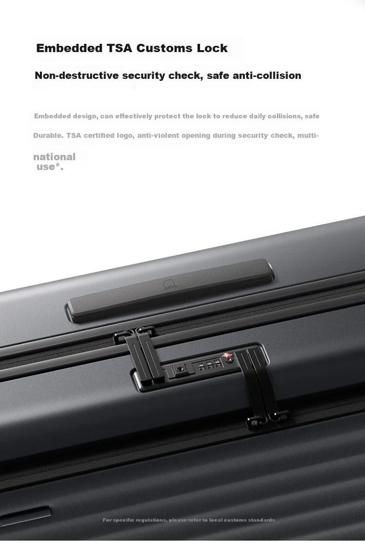 Mijia Xiaomi Luggage, 20-Inch Carry-On Suitcase, Business Travel Case, Front Opening, Password Lock, Graphite Gray 7
