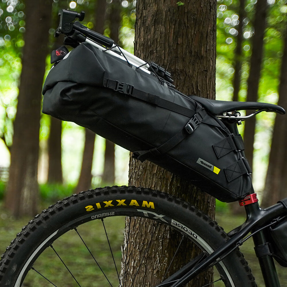 Rhinowalk Rhino Bicycle Tail Bag Large Capacity Waterproof Road Mountain Bike Seat Rear Rack Storage Pouch