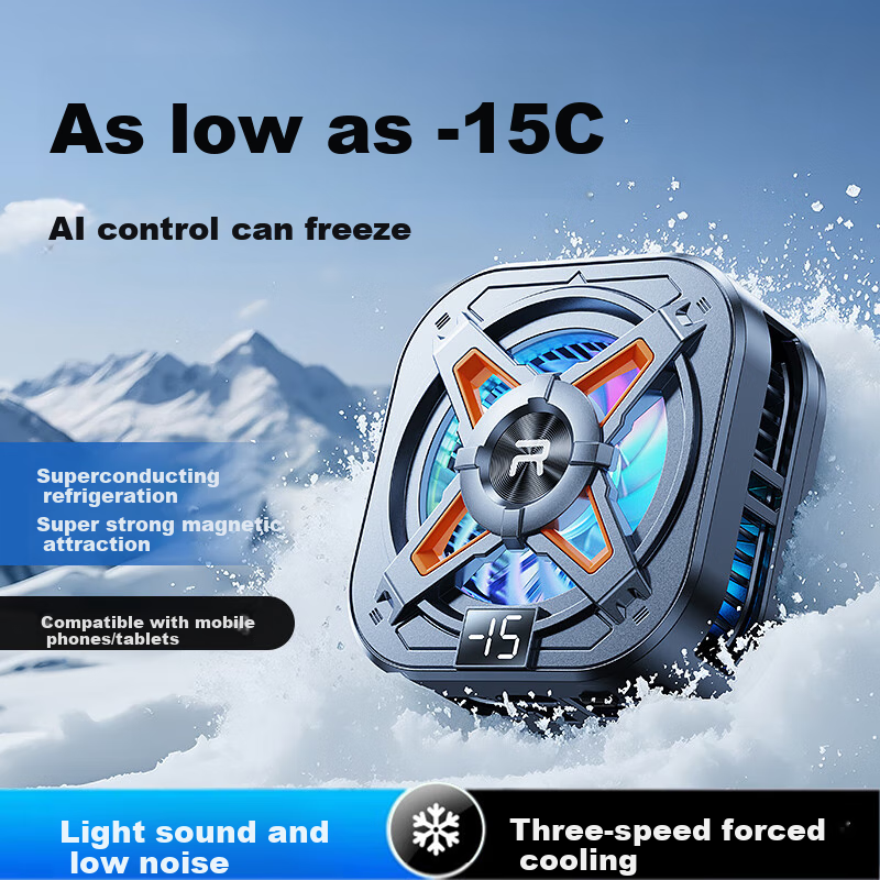 REMAX REMAX Magnetic Phone Cooler, Gaming And Live Streaming Cooling Device, Lightweight at Only 63g, Semiconductor Cooling Back Clip, Suitable for Apple Tablets, Red Magic, IQOO AI