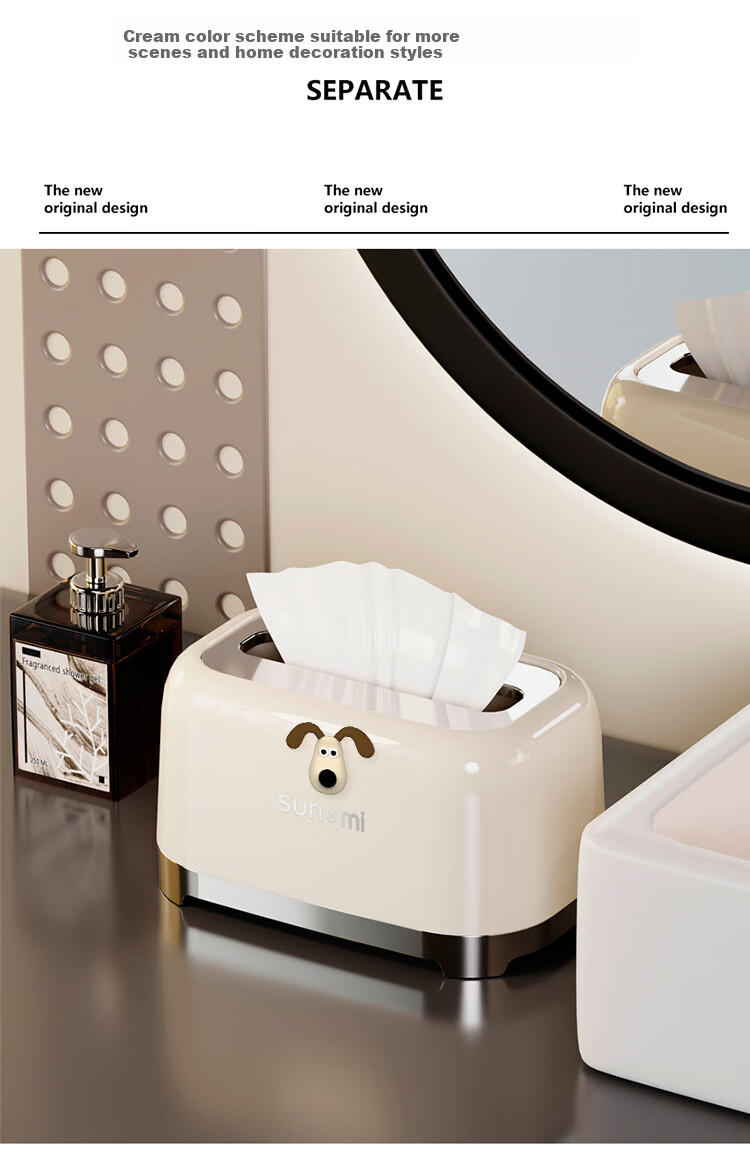 Daisy Leaf Japanese Wall-Mounted Tissue Box, Face Towel Storage Box for Bathroom And Kitchen, Thickened Hanging Paper Towel Dispenser 9