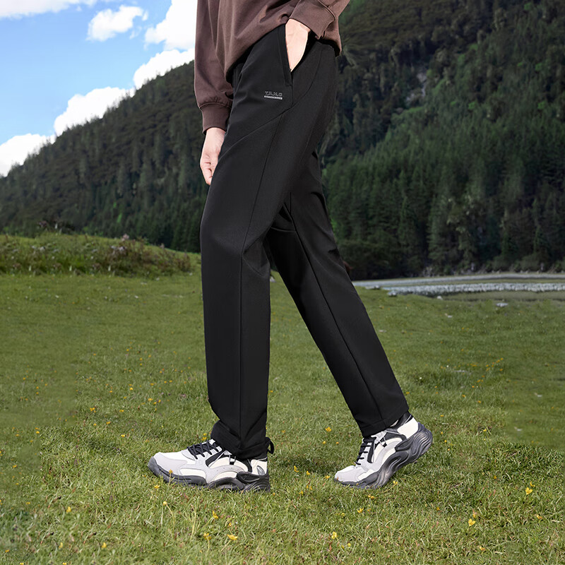 361° Men's Autumn Winter Sports Outdoor Running Water-Repellent Fleece Lined Straight Pants 652544708D-2