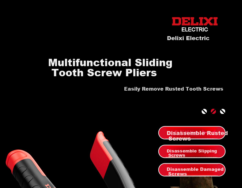 DELIXI Sliding Thread Screw Extractor, Multi-Functional Broken Screw Remover, Carp Fish Screw Extractor, Sliding Thread Removal Tool 1