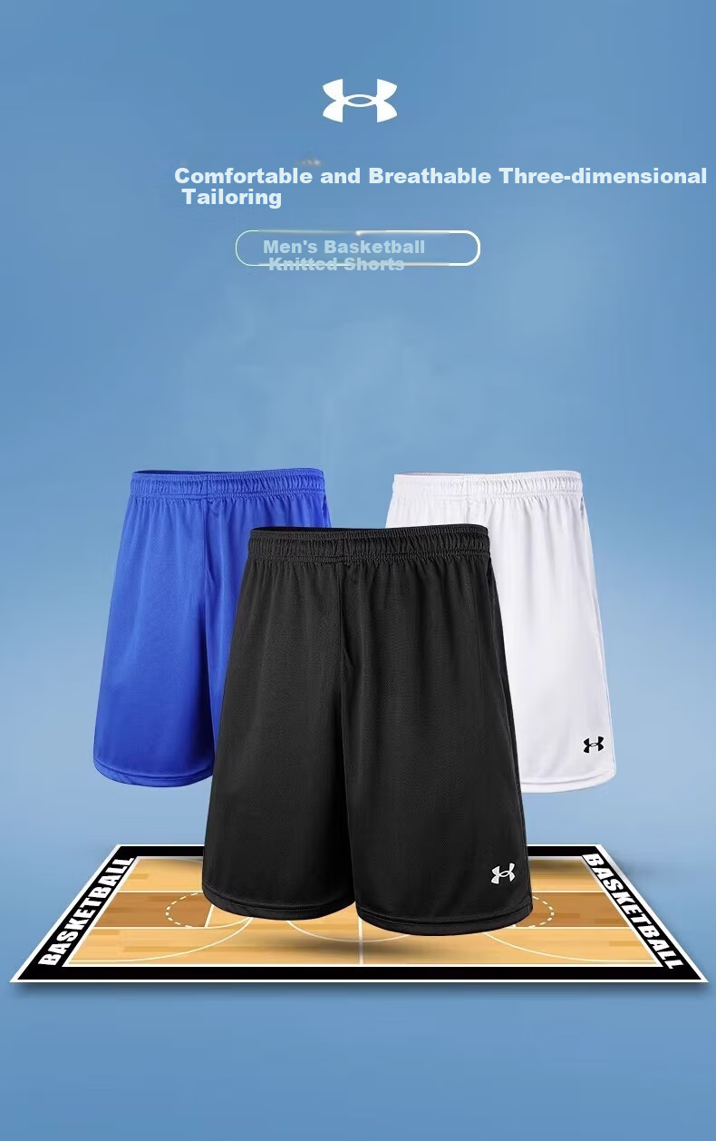 Under Armour Men's Sports Shorts, Quick-Dry Basketball Shorts, Loose Breathable Running Training Pants, Competition Team Uniforms 1