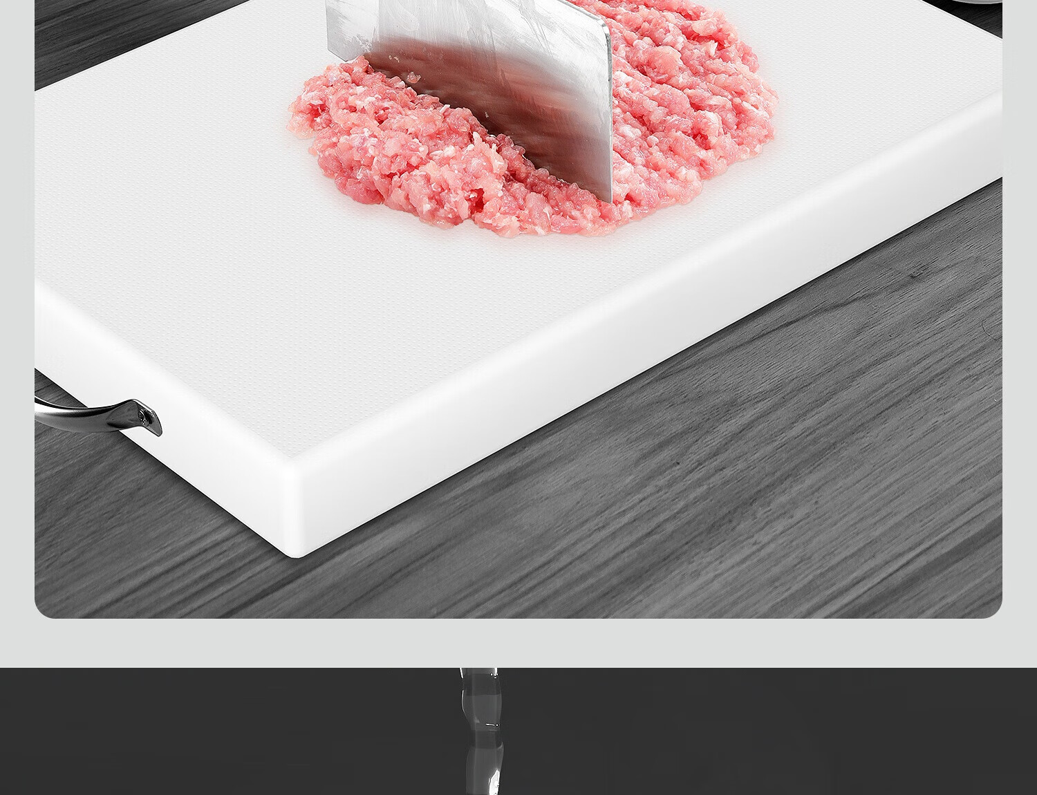 Momi Premium PE Plastic Cutting Board Round Anti-Mold Thickened Chopping Board for Meat and Cooked Food Household Use 25