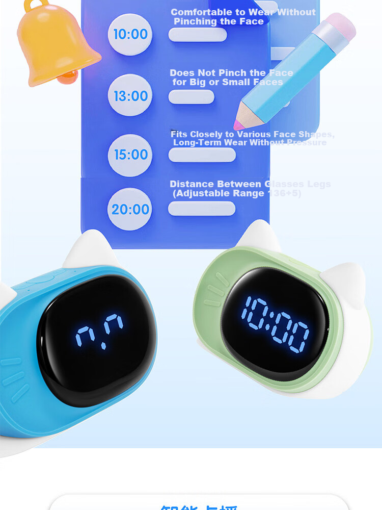 Boby [Pink] Boby Smart Alarm Clock T7, Multifunctional Voice-Controlled Time Management Device, Rechargeable Student Cartoon Alarm Clock Gift for Back-To Seaso 14