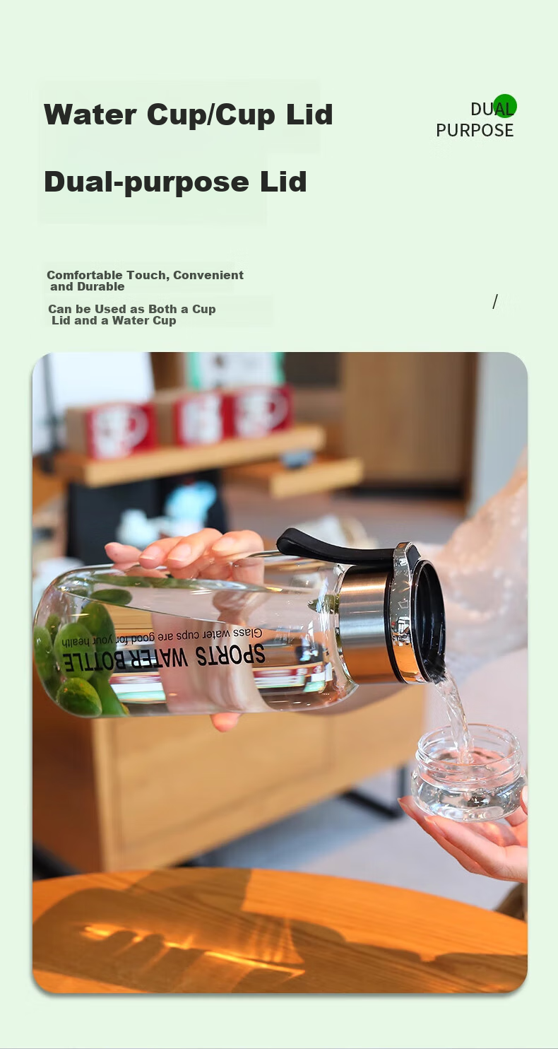 Cigeman Large Capacity Glass Cup with Tea Infuser for Children And Adults, Office Use, Tea And Water Separation Mug 9