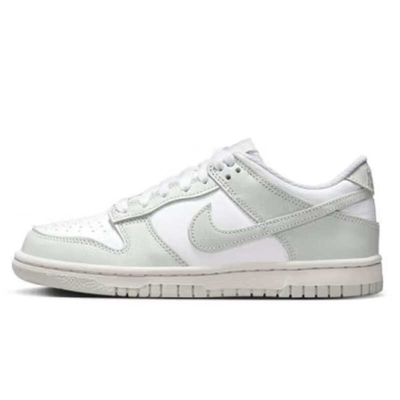 NIKE Women's Casual Sneakers, DUNK Versatile Children's Sports Shoes, FB9109-124 White And Gray, Size 36 1