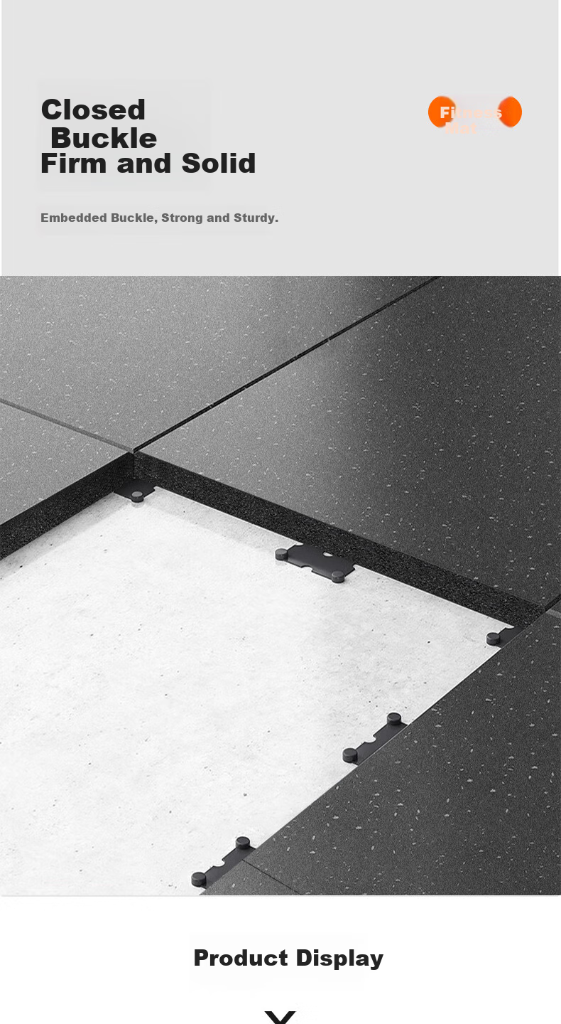 Modouyu Sports Rubber Mat, Shock-Absorbing And Soundproof, Sample Colorful Composite, 10*10*2cm3754 (2 Colors) 9