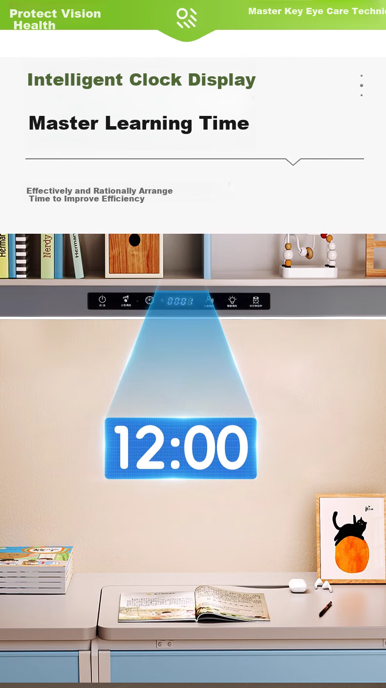 Heart Lock Full Spectrum Wall-Mounted Eye Protection Desk Lamp with Magnetic Ceiling Mount, Cool Light for Student Dormitory And Children's Study Desk 12