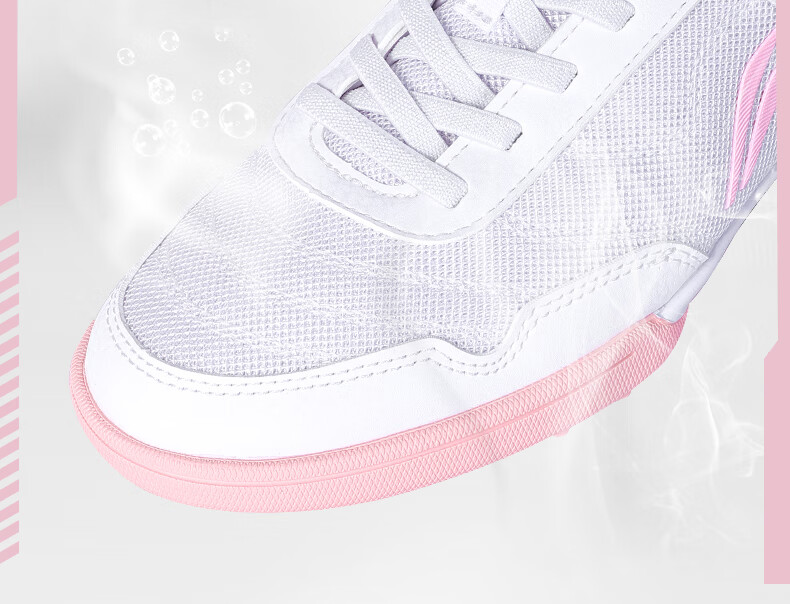 Li-Ning Children's Soccer Shoes, for Ages 6-12, TF Turf Cleats, Girls' Youth Professional Football Boots, Breathable for Summer, Elementary School Students' Cleats, Pink, Size 34 3
