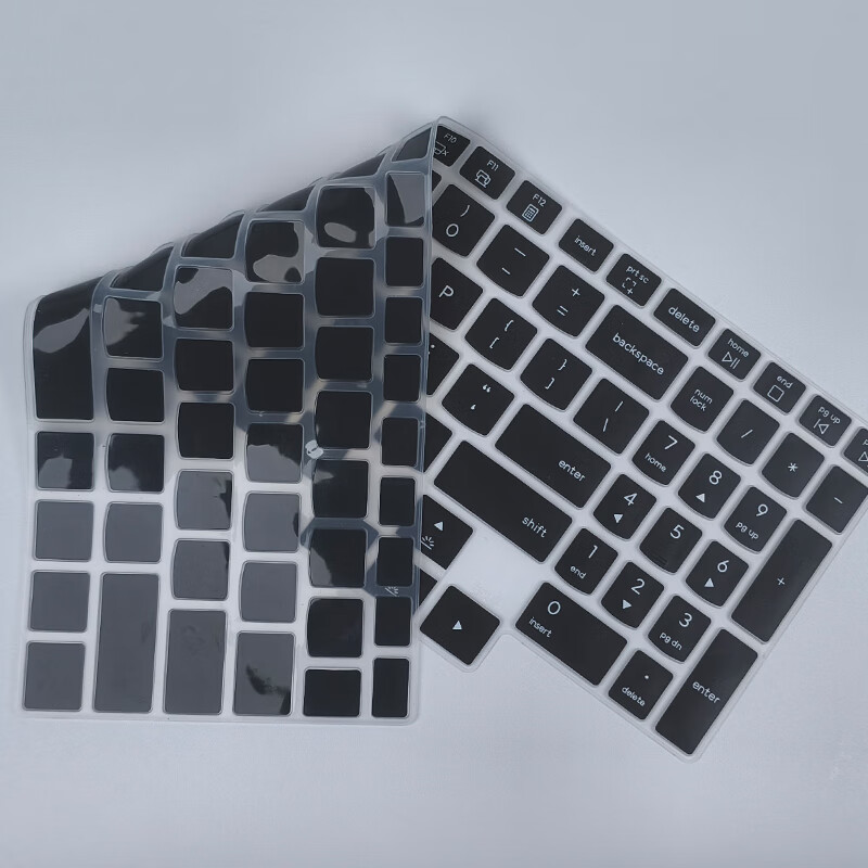 Jiasu Lenovo Legion Y7000P/R7000P 2026/25 Model Black Rubber Keyboard Cover, Laptop Keyboard Protective Film, Black Waterproof And Dustproof Cover, Non-Fall 5