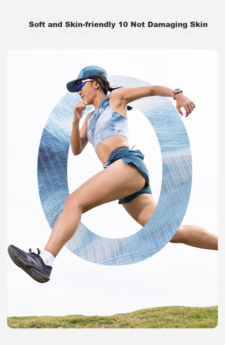 Flipbelt [Chromosome Half-Back Vest 2.0] Women's Training Quick-Dry Shirt, Marathon Running Breathable, Glacier Blue, M 6