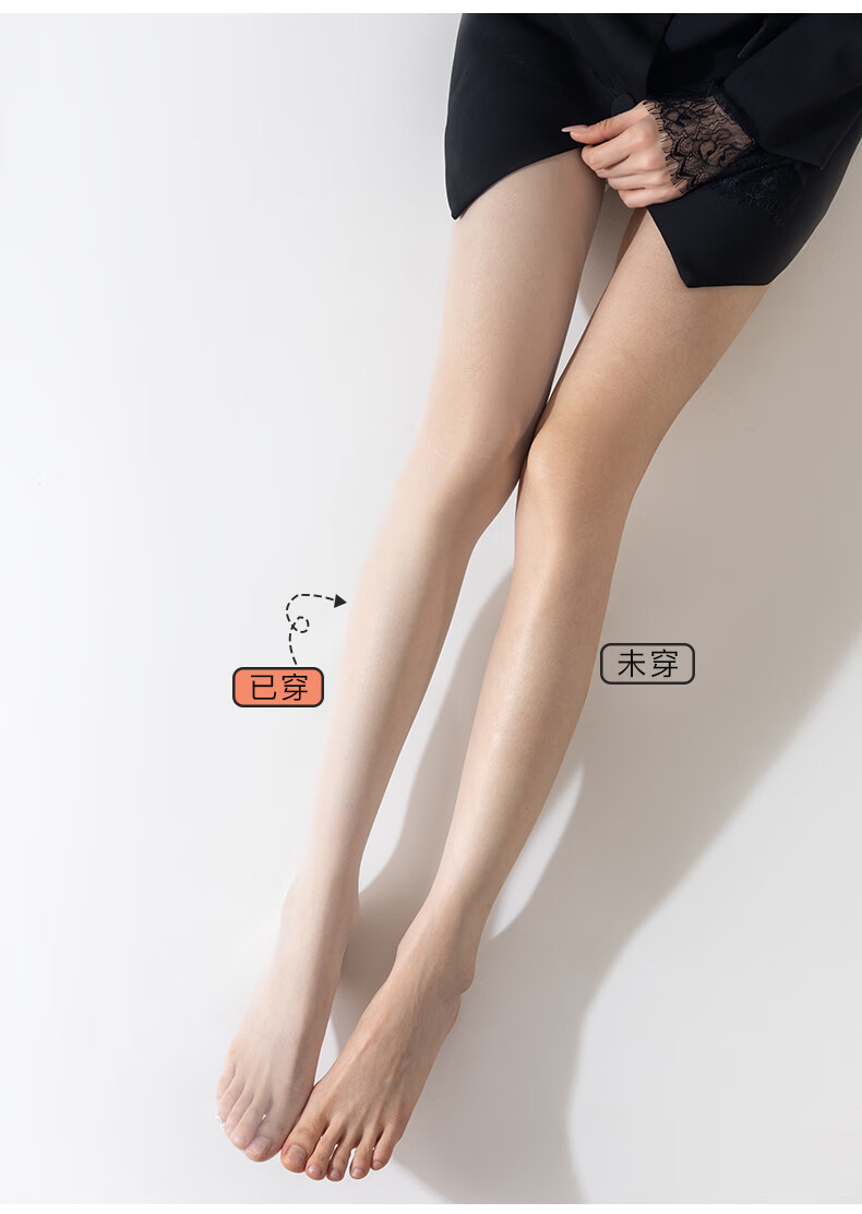 Dongfangyuan Women's Silk Stockings for Spring And Summer, [Cool And Sun Protection], Ultra-Thin High Transparency 0D Mint Mambo Beauty Silk Stockings, 2-Pack 2