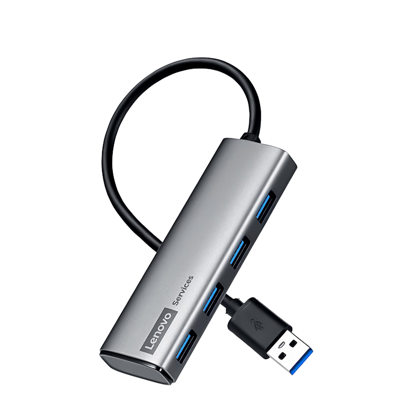 Lenovo USB Hub Adapter, USB Extension Cable, Laptop Hub Expansion Dock, USB Converter BY02-3.0 (0.25M), Metal