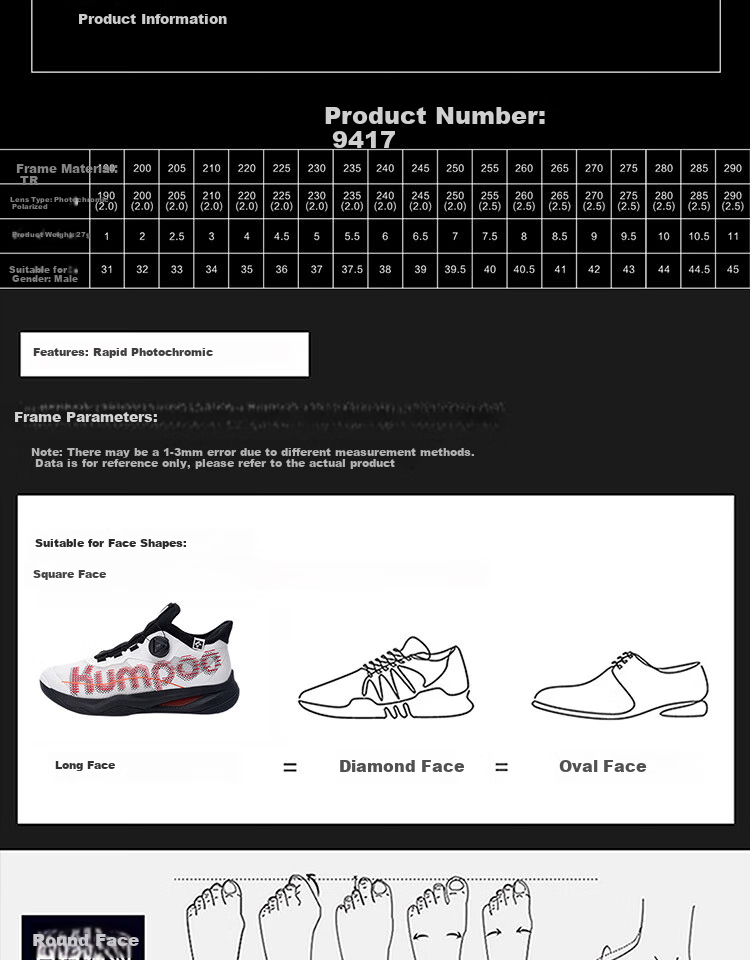 KUMPOO Badminton Shoes, Shock-Absorbing Breathable Button Laces, Men's And Women's Sports Shoes, Hou Yi PRO KH-G826S, White, Size 35 9