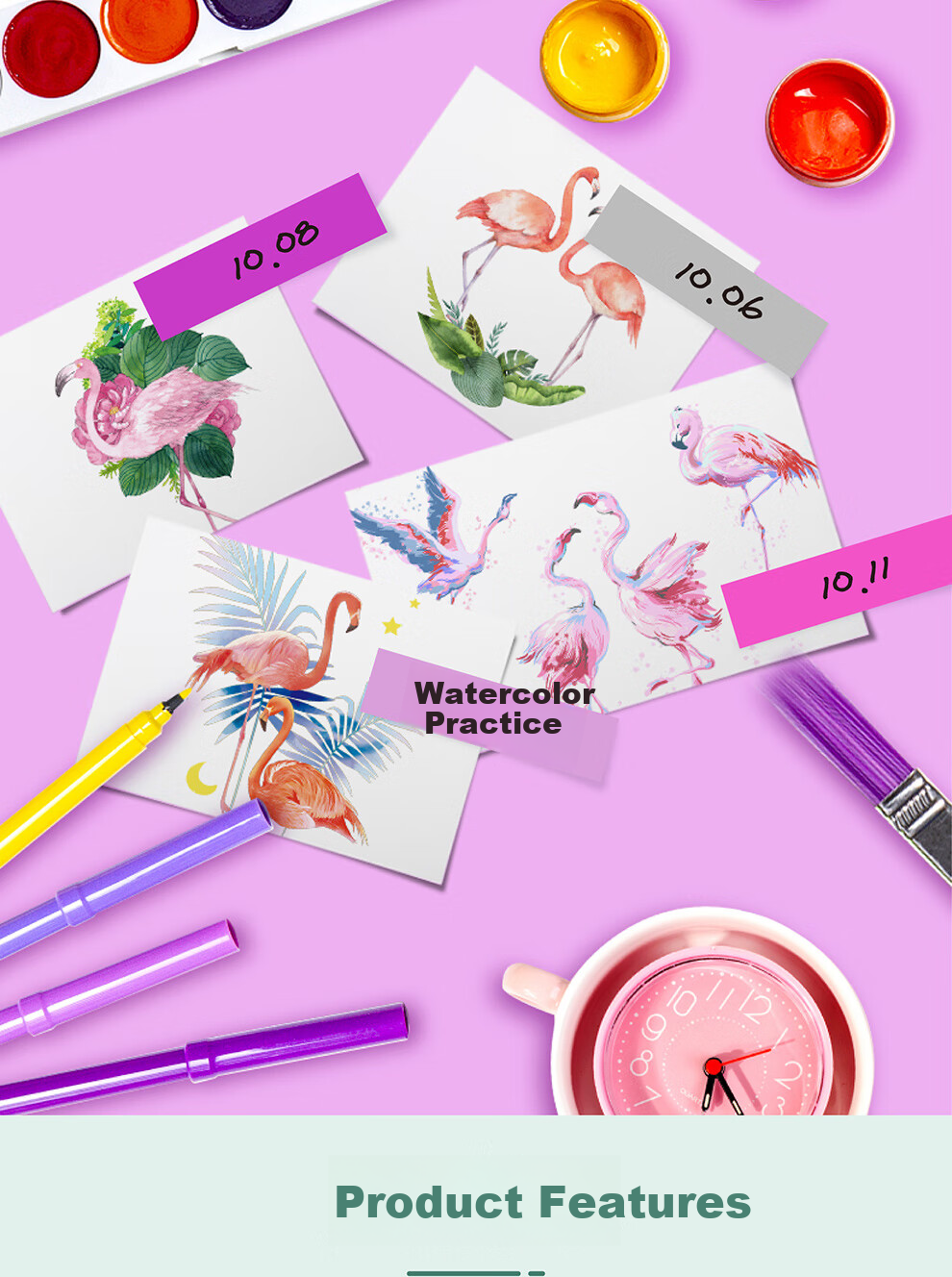 3M Sticky Notes, Memo Pads/Note Paper/Notepad/Notebook, Office Supplies, School Stationery, Firebird, 5-Color Sticky Notes with Pull-Out Labels, 688MC-7 7