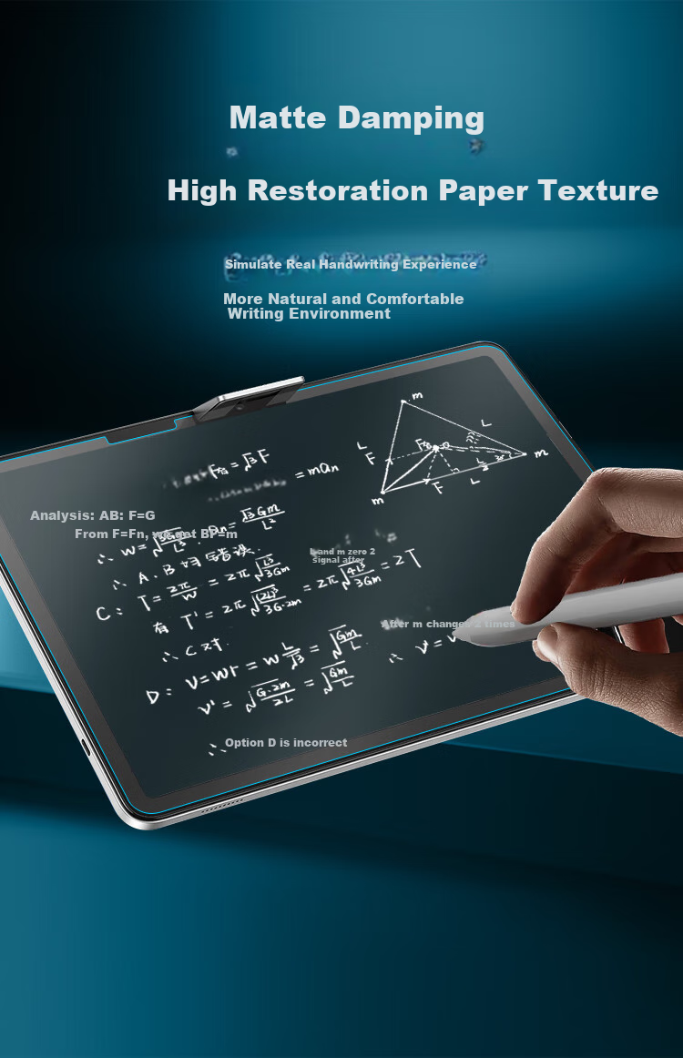 Freeson Protective Film for Bubugao Learning Machine A8, 12.7-Inch Tablet Anti-Blue Light Frosted Screen Protector, Wear-Resistant Scratch-Proof Smooth Drawing Writing Touchscreen Paper Film 4