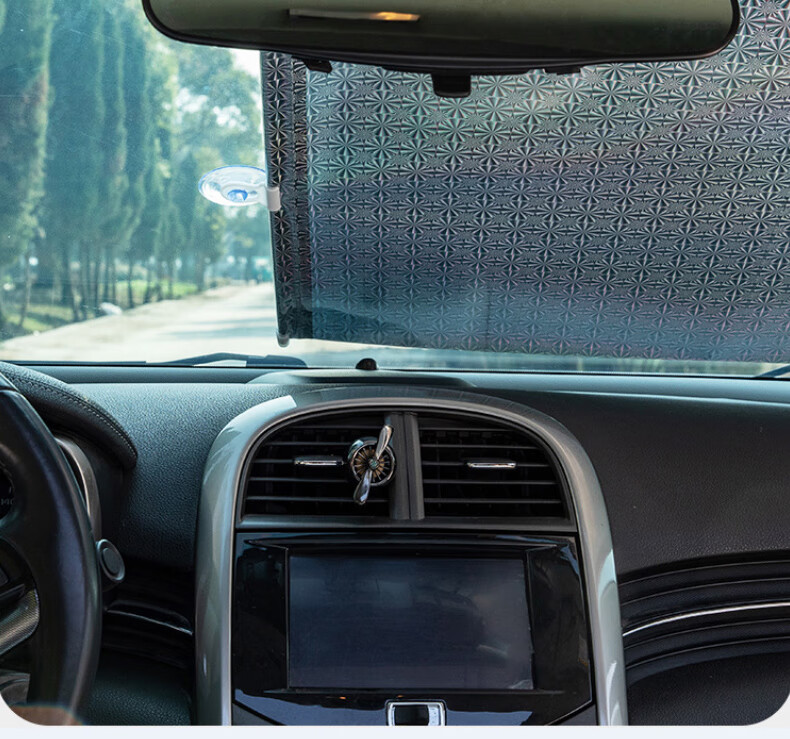 Xinuo Sunscreen Sunshade Curtain Glass Blackout Heat Insulation Roller Blind Office No-Drill Installation Adjustable Suction Cup 8