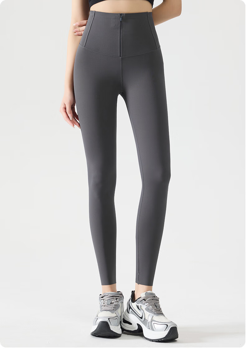 LangSha High-Waist Slimming Seamless Yoga Leggings for Women, Autumn New Stretchy Shaping Shark Pants 4