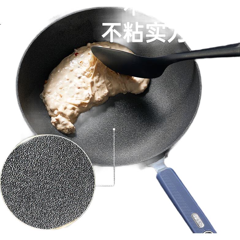 Сковорода COOKER KING, антипригарная, с низким дымообразованием, с плоским дном, 30 см, подходит для индукционных плит, глубокий синий SL30CG