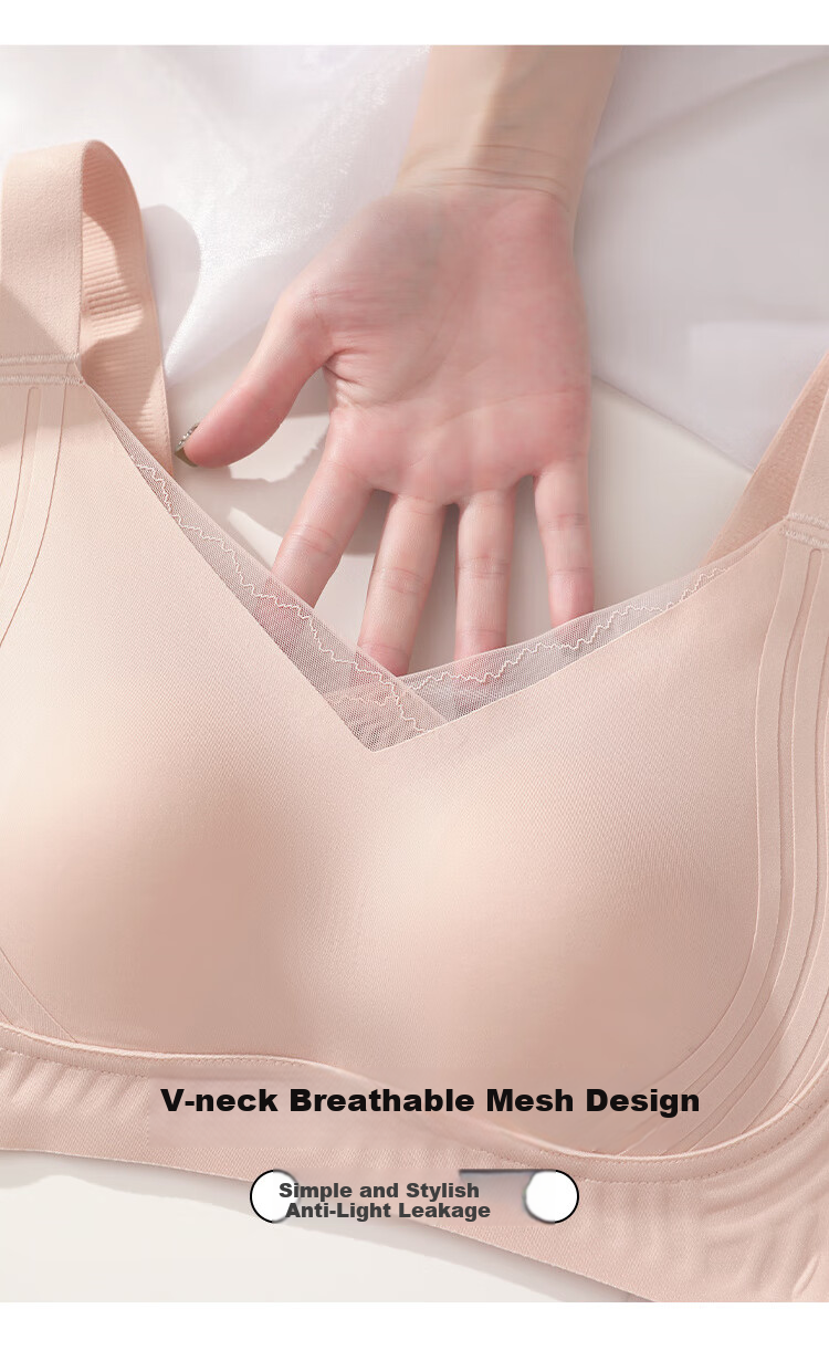 Ordifen Large Bust Minimizer Seamless Push-Up Bra for Women, Lift And Support, Prevent Sagging, Side Support, Plus Size Rabbit Ear Bra 13